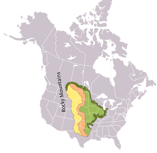 Prairies in Noord Amerika